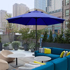 Sunnyglade 9' Patio Umbrella Outdoor Table Umbrella with 8 Sturdy Ribs (Navy Blue) - Image 7
