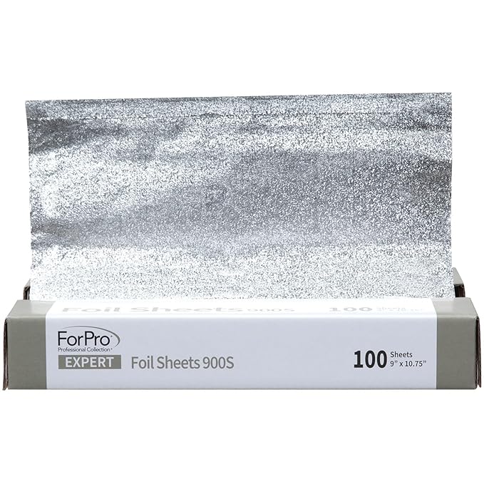 ForPro Expert Embossed Foil Sheets 900S, Aluminum Hair Foils by ForProProfessionalCollection