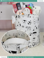 FANKANG Storage Basket, Nursery Hamper Canvas Laundry Basket Foldable - Image 3