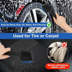 Wheel Rim Tire & Carpet Cleaning Brush Set, Soft & Stiff Bristle Wash Cleaning - Image 5