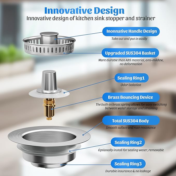 NinjaTiger Kitchen Sink Drain Strainer - Image 7