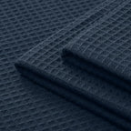 Encasa XO Kitchen Dish Towels Set | Navy Blue | Waffle Weave and Flat Hand Tea - Image 7