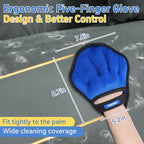 Pet Hair Removal Glove for Dogs & Cats, Electrostatic Five-Finger Hair Remover - Image 3