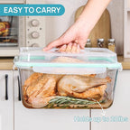 Vtopmart 6.5L/ 220oz/ 27.5cup Extra Large Glass Food Storage Containers - Image 3