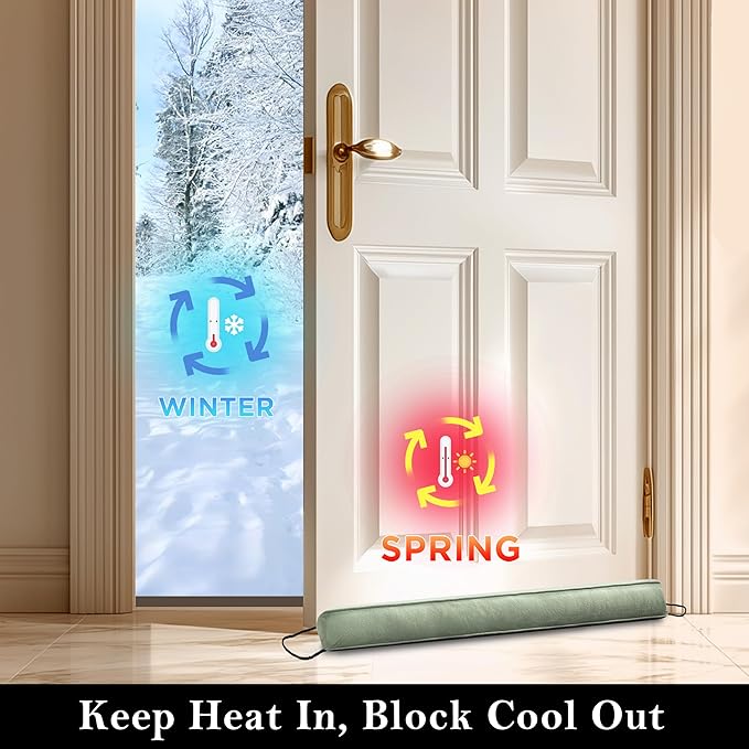 Sunolga Door Draft Stopper Blocks Hot and Cold Air - Image 6