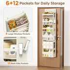 Over The Door Organizer, 6 Shelf Door Hanging Organizers - Image 4
