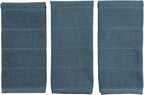 Serafina Home Teal Dark Blue Kitchen Dish Hand Towels 100% Cotton Cloth Soft - Image 5
