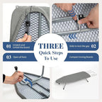 Tabletop Ironing Board with Iron Rest, Small Ironing Board Foldable with Heat - Image 6
