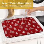 Christmas Dish Drying Mat 18 x 24 Inch - Image 3