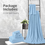Extra Large Bath Towel Set of 4, Oversized Bath Sheet Super Soft Highly - Image 7