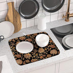 Vintage Tapestry Floral Dish Drying Pad 16 x 18 Inch - Image 6