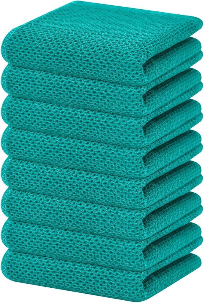 Homaxy 100% Cotton Waffle Weave Kitchen Dish Towels, Ultra Soft Absorbent Quick by Homaxy