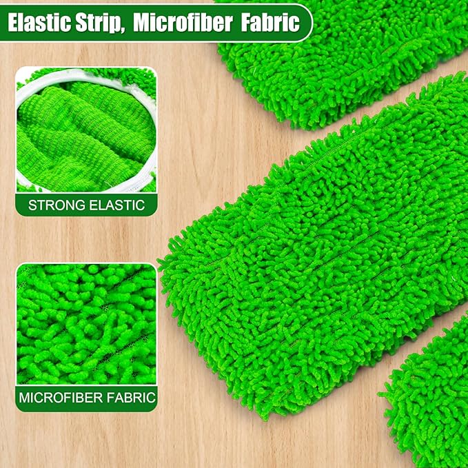 Mop Pads for Swiffer Sweeper Reusable Mop Dry Wet Mop Pad Refills Microfiber - Image 4