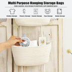 AARAINBOW Wall Hanging Cotton Baskets, Large 3 Tier Decorative Basket - Image 4