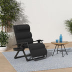 Best Choice Products Oversized Zero Gravity Chair, Folding Outdoor Patio Recliner, XL Anti Gravity Lounger w/Removable Cushion, Cup Holder, Side Tray, 350lb Capacity - Onyx Black - Image 2