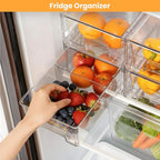 6 Pack Stackable Storage Drawers, Plastic Organizers Bins, Drawers Storage - Image 2