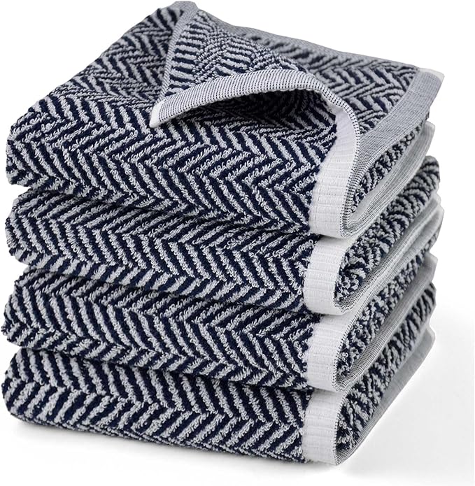 Cleanbear Hand Towels for Bathroom Set of 4 by Cleanbear