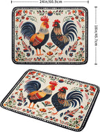 Rooster Poultry Dish Drying Mat - Image 2
