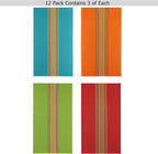 COTTON CRAFT Salsa Stripe Kitchen Towels - Image 2
