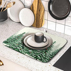 Winter Green Pine Tree Dish Drying Mat - Image 5