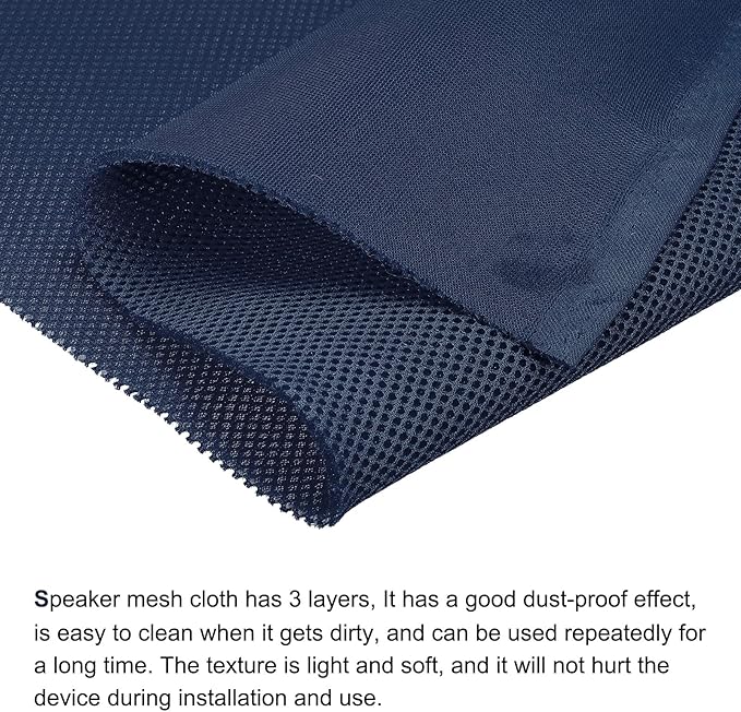 MECCANIXITY Speaker Grill Cloth 20 x 63 Inch Stereo Mesh Fabric Protective - Image 3