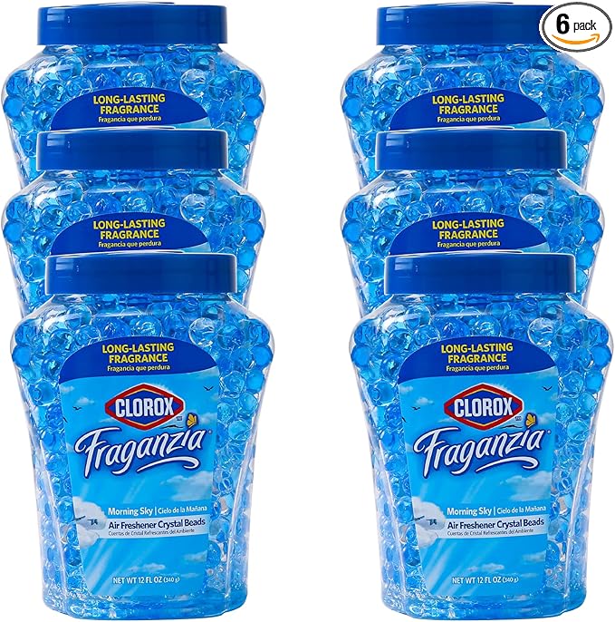 Clorox Fraganzia Crystal Beads Air Freshener, Long Lasting Room Deodorizer and by Clorox