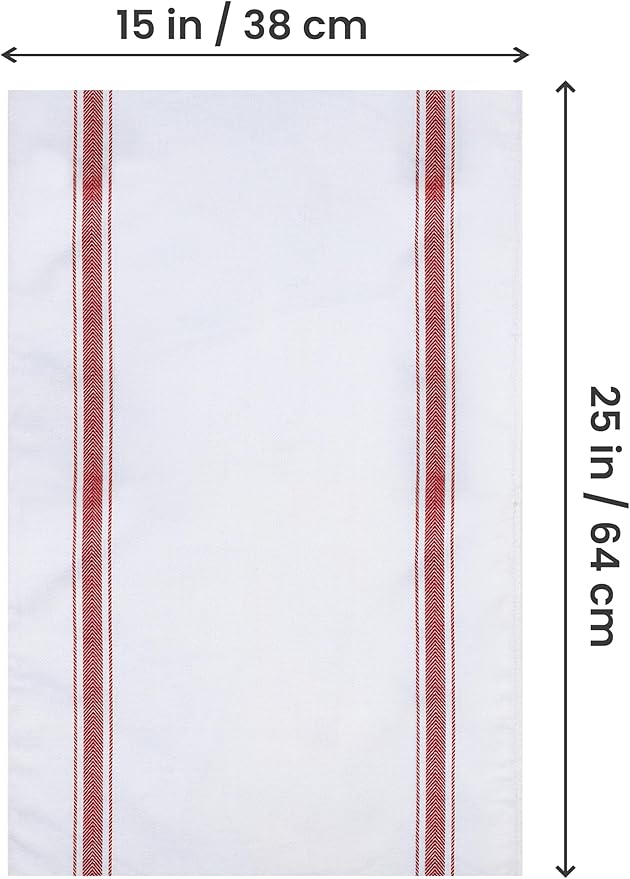 Utopia Towels Red Dish Towels 100% Ring Spun Cotton Highly Absorbent & Reusable - Image 6