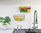 2 Pack Hanging Storage Basket, Bathroom Basket, Household Goods, - Image 6