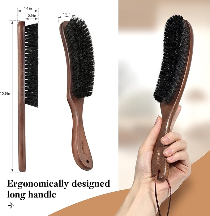 BFWood Clothes Brush, Boar Bristle Lint Brush - Image 7