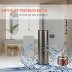 Toilet Brush and Holder Set Premium Material Toilet Bowl Cleaner Free Standing - Image 2