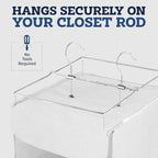 ZOBER Hanging Closet Organizer, 5-Shelf - Image 5