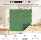Homaxy 12 Pack Kitchen Cloths Dish Towels, Super Soft and Absorbent Dish Cloths - Image 5