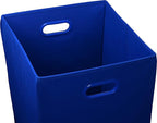 Simple Houseware Foldable Closet Laundry Hamper Basket, Dark Blue - Image 2