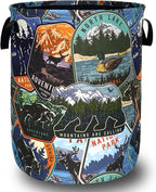 Funny Adventure Laundry Basket Oxford Cloth Bears Animals Laundry Hamper by Unknown