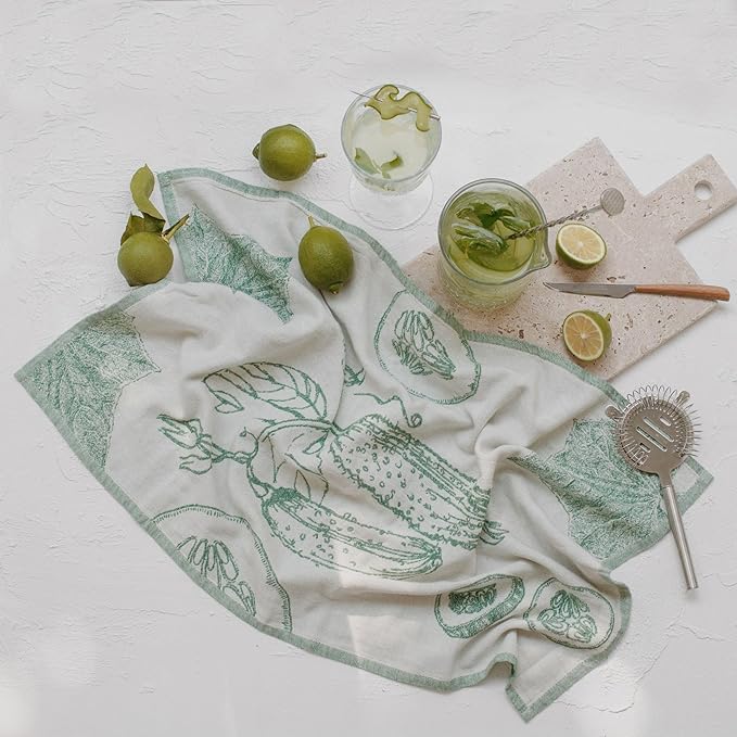 sea me at home Dish Towels for Kitchen, Jacquard Tea Towel Set, Stylish and - Image 6