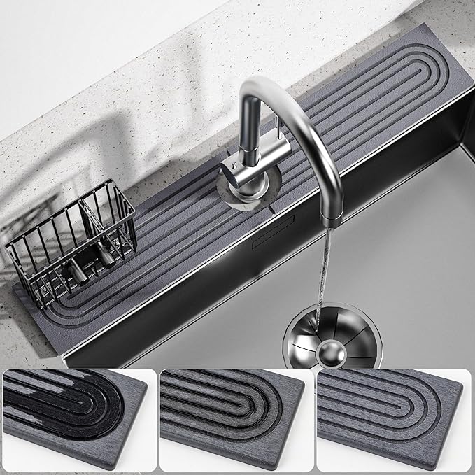 Cisily Diatomite Faucet Mat for Kitchen Sink Protectors - Image 8