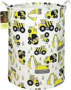 HUNRUNG Laundry Hamper, Large Canvas Fabric Lightweight Storage Basket Toy by HUNRUNG