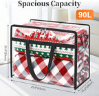 Clear Clothes Storage Bags, 6 Pack Closet Organizers and Under Bed Storage - Image 2