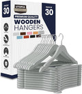 Utopia Home Premium Wooden Hangers 30 Pack by UTOPIAHOME