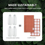 RECYCO Waffle Kitchen Towel Set of 2 - Image 5