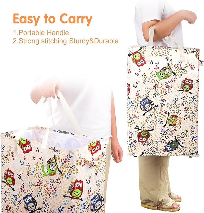 Odonata Slim Laundry Hamper Handles Collapsible Laundry Basket Thin Dirty - Image 4
