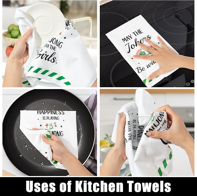 R HORSE Mahjong Kitchen Dish Towel - Image 5