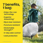 Glad ForceFlex Tall Kitchen Trash Bags, 13 Gallon, Gain Lavender - Image 6