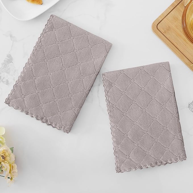 Homaxy 12 Pack Dish Towels for Kitchen, Super Soft and Absorbent Coral Velvet - Image 7