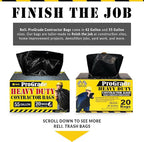 Reli. Contractor Garbage Bags 55 Gallon | 40 Trash Bags | Heavy Duty | Black - Image 7