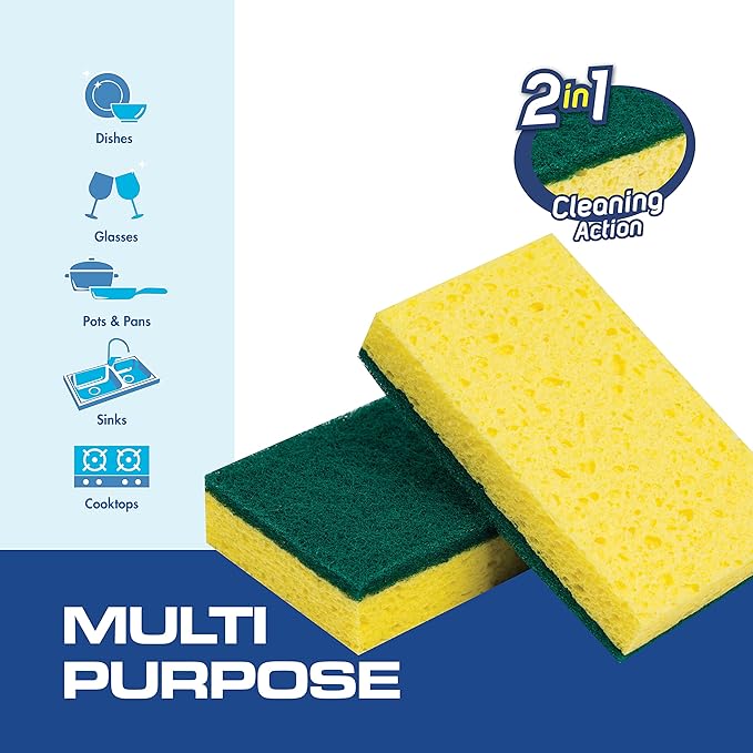 SCRUBIT 48 Pack Heavy Duty Scrub Sponges - Image 5