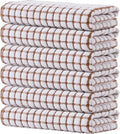 Kitinjoy Cotton 6 Pack Terry Kitchen Towels, 16 x 25 Inches Super Soft and by Kitinjoy