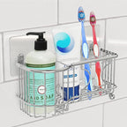 Simple Houseware Stainless Steel 6 Slots Toothbrush Holder Adhesive Wall - Image 7