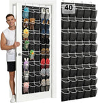 40-Pocket Over the Door Shoe Organizer by Unknown
