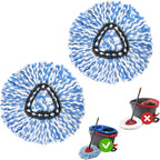 Spin Mop Replace Head for O Ceda Spinning EasyWring Rinse Clean Mop Refill by MXZONE